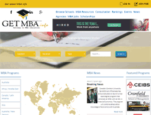 Tablet Screenshot of getmba.info